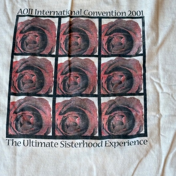 Alpha Omicron Pi Vintage 2001 Convention T-Shirt - Picture 4 of 10